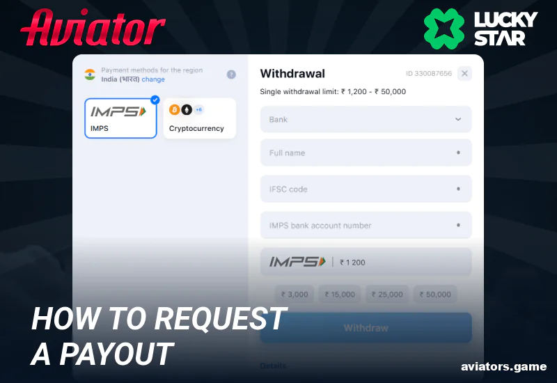 How to withdraw at Lucky Star Aviator for Indians